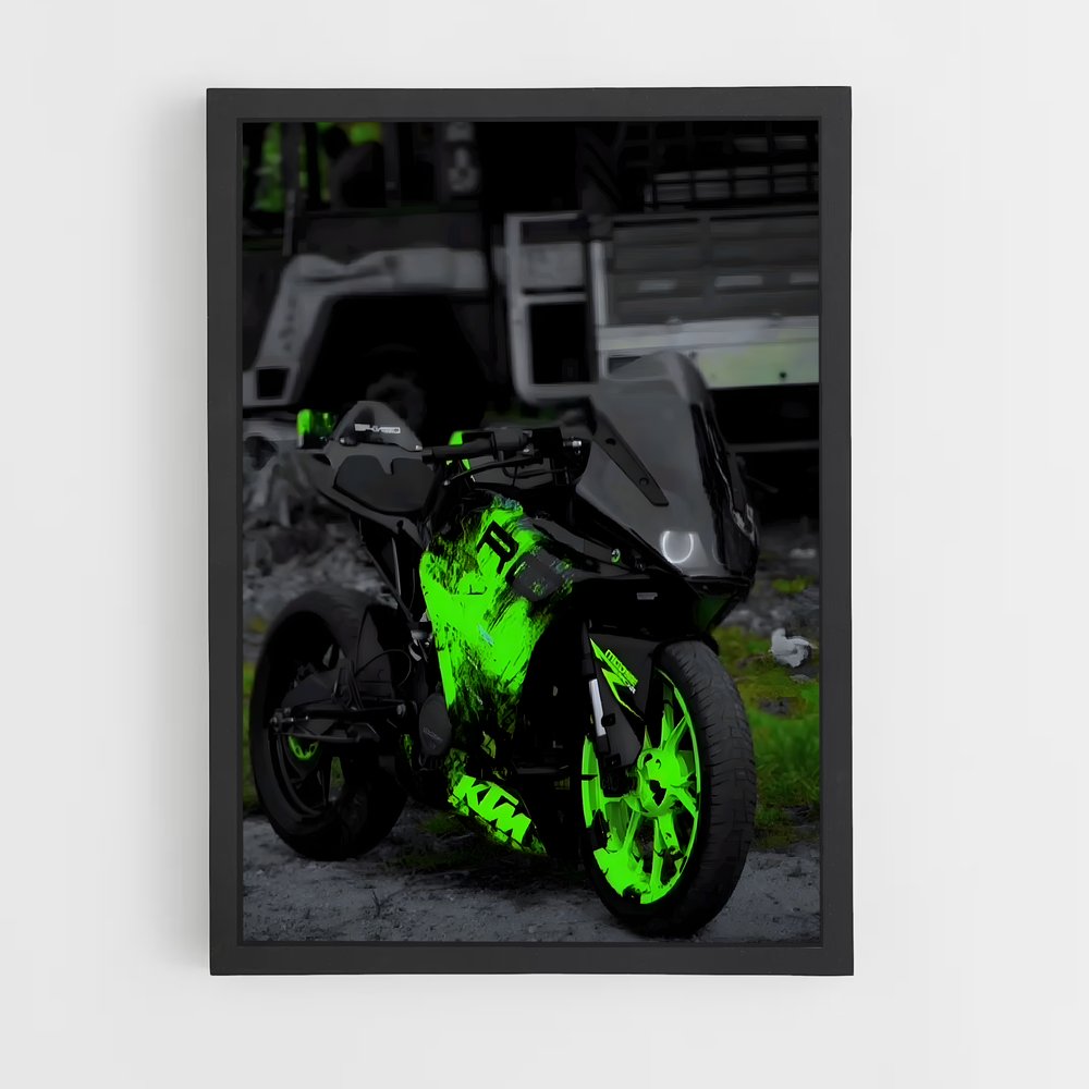 Poster Rc 125 Éblouissant – affiche KTM Moto (vue 2)